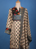 Beige Floral Printed Rayon Kurti