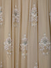 Beige Floral Designed Anarkali Georgette Gown - Diadem