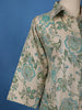 Beige Floral Printed Cotton Salwar Suit - Diadem