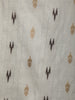 Beige Ikat Embroidered Salwar Suit with Brown Tie-Dye Dupatta - Diadem