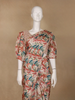 Beige Multicolor Floral Printed Synthetic Saree with Embroidered Blouse - Diadem