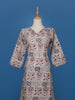 Beige Multicolor Geometric Printed Cotton Straight Cut Salwar Suit Set - Diadem