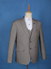 Beige Plain Men's Suit for Formal Wear - Diadem