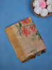 Beige floral Design Semi Tissue Saree - Diadem