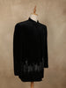 Black Abstract Beads Embroidered Design Velvet Indo-Western Men's Sherwani