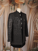 Black Abstract Design Velvet Indo-Western Sherwani