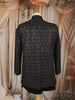Black Abstract Design Velvet Indo-Western Sherwani