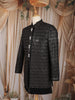 Black Abstract Design Velvet Indo-Western Sherwani