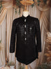 Black Abstract Sequins Design Velvet Indo-Western Sherwani