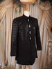 Black Abstract Sequins Design Velvet Indo-Western Sherwani