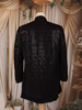 Black Abstract Sequins Design Velvet Indo-Western Sherwani