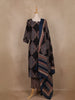 Black Ajrakh Printed Cotton Salwar Suit With Dupatta