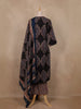 Black Ajrakh Printed Cotton Salwar Suit With Dupatta