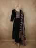 Black Ajrakh Printed Design Cotton Salwar Suit with Dupatta
