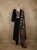 Black Ajrakh Printed Design Cotton Salwar Suit with Dupatta