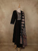 Black Ajrakh Printed Design Cotton Salwar Suit with Dupatta