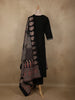 Black Ajrakh Printed Design Cotton Salwar Suit with Dupatta