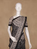 Black And Beige Kalamkari Print Semi Silk Saree
