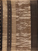 Black And Gold Striped Tissue Organza Saree With Zari Buttas