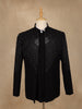 Black Bead Embroidery Velvet Men's Suit