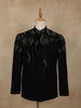 Black Beads Embroidered Design Polynosic Men's Suit