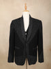 Black Beads and Stone Embroidered Rayon Men's Suit