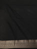 Black Bird Design Raw Silk Saree - Diadem