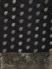 Black Butta Design Chiffon Saree