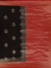 Black Butta Woven Design Semi Banarasi Silk Saree