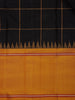 Black Checked Design Pure Kanchipuram Silk Saree