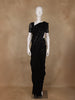 Black Chevron Design Chiffon Saree