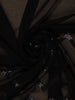 Black Chevron Design Chiffon Saree