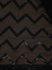 Black Chevron Design Chiffon Saree