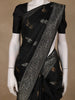 Black Deer Motif Woven Pure Kanchipuram Silk Saree - Diadem