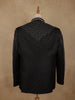 Black Diamond Motif Embroidered Viscose Men's Suit