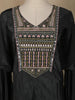 Black Embellished Design Crepe Palazzo Salwar Suit