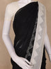 Black Embellished Design Georgette Saree