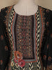 Black Embroidered Design Crepe Palazzo Suit
