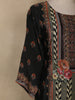Black Embroidered Design Crepe Palazzo Suit