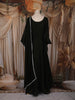 Black Embroidered Design Georgette Gown with Dupatta