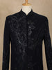 Black Embroidered Design Jacquard Indo-Western Sherwani