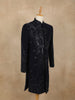 Black Embroidered Design Jacquard Indo-Western Sherwani