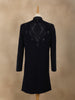 Black Embroidered Design Jacquard Indo-Western Sherwani