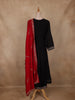 Black Embroidered Georgette Salwar Suit with Dupatta