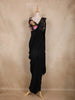 Black Embroidery Georgette Ready To Wear Saree with Designer Blouse