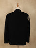 Black Floral Beads Embroidered Design Polynosic Men's Suit