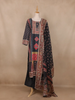 Black Floral Design Cotton Salwar Suit