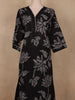 Black Floral Design Cotton Salwar Suit