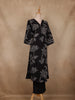 Black Floral Design Cotton Salwar Suit