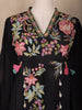 Black Floral Design Cotton Salwar Suit